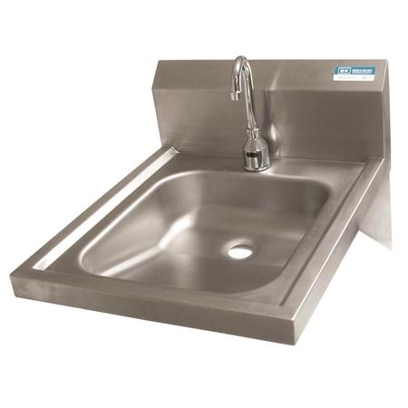 BK RESOURCES Hand Sink W/Sensor Faucet, 1 Hole, ADA Compliant 14Óx16Óx5Ó BKHS-ADA-D-1-P-G